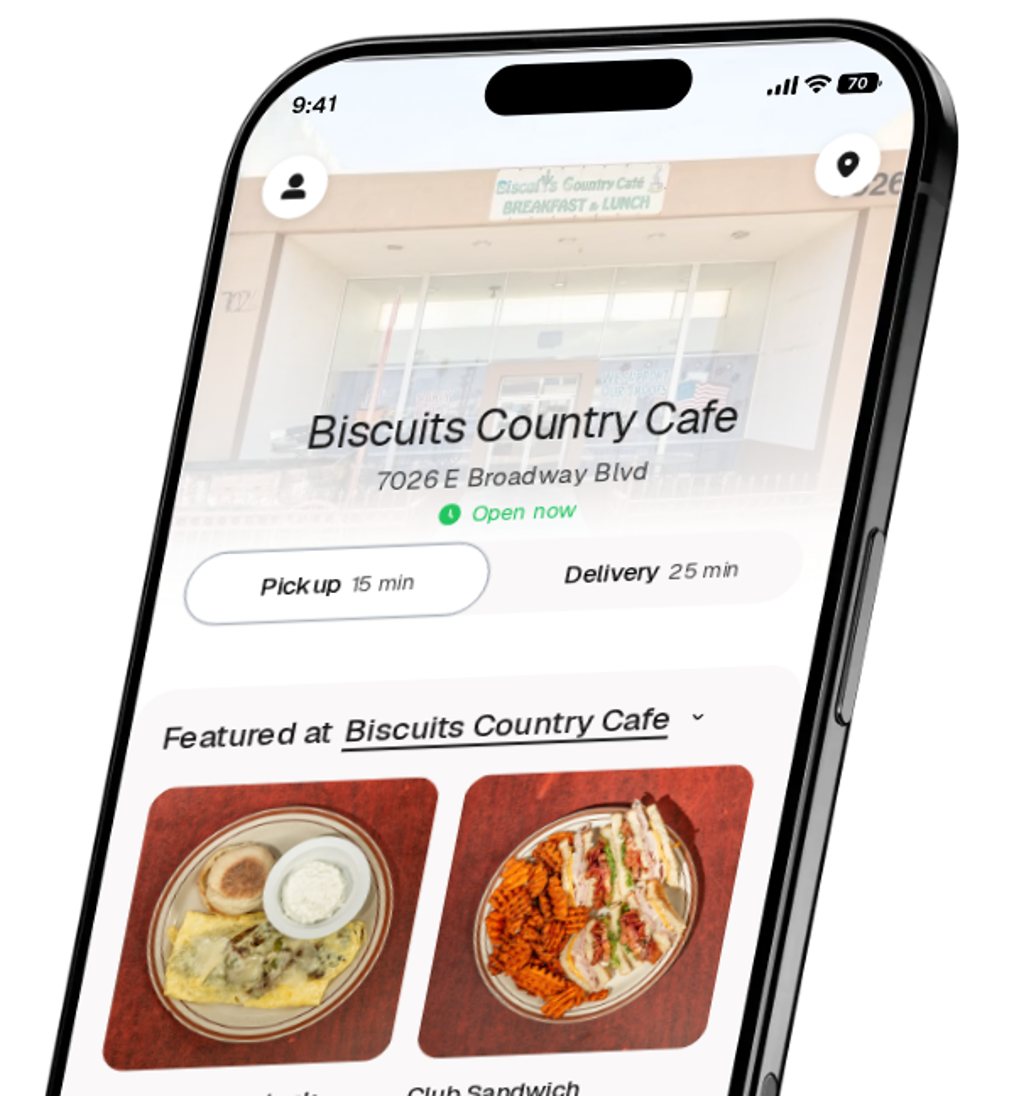 Biscuits Country Cafe app preview