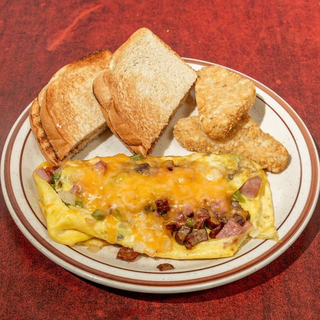 Meat Lovers Omelet or Scramble.