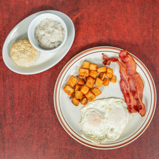 2 Eggs, Bacon or Sausage